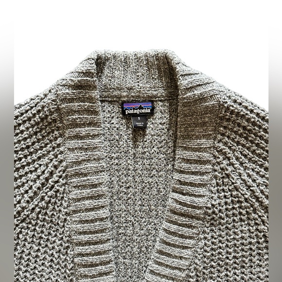 Patagonia Worn Wear Open Front Gray Cardigan (Size: Small) - Picture 8 of 8